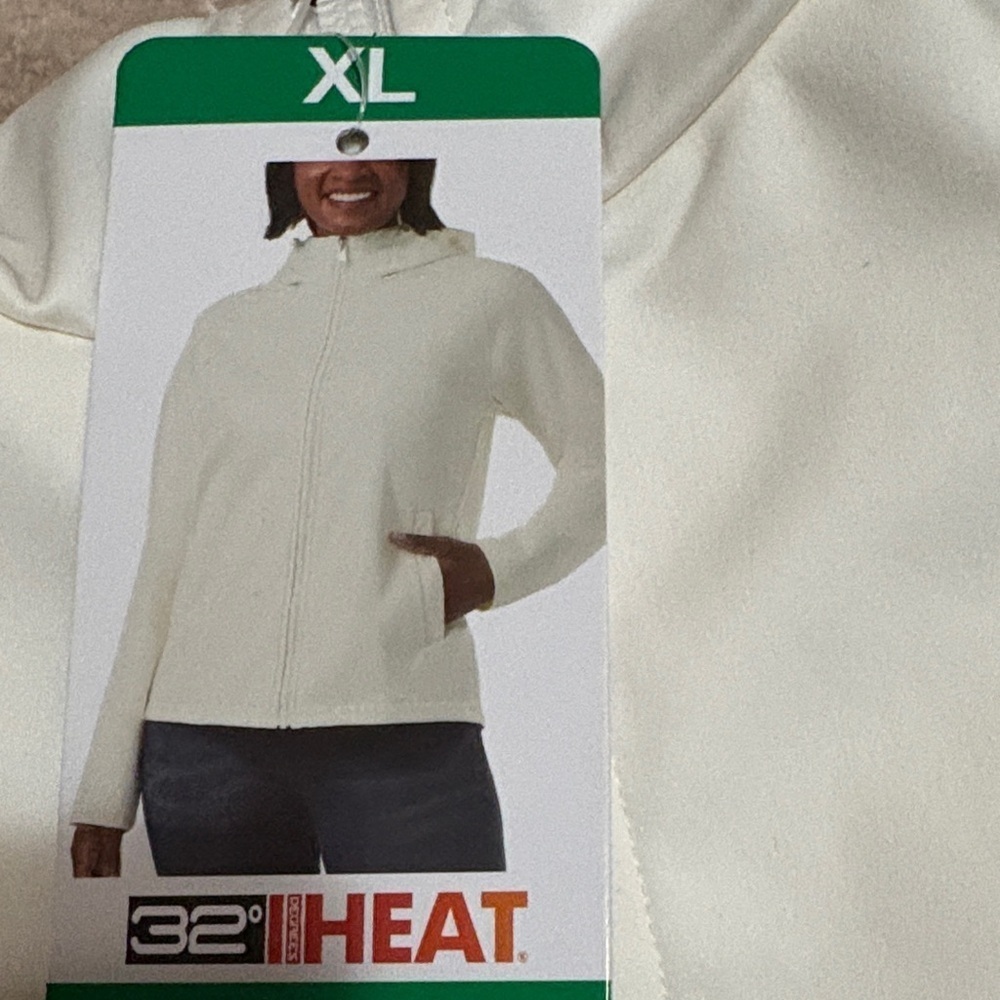 32 Degrees Women's Cream Hooded Jacket
